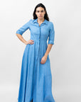 BEATRICE LONG LINEN DRESS