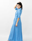 BEATRICE LONG LINEN DRESS