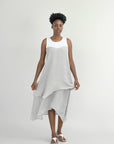 CRISTINA MIDI LINEN DRESS