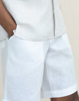 GIULIO SHORT LINEN TROUSERS