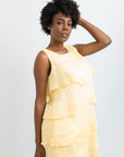 OLIVIA SHORT LINEN DRESS